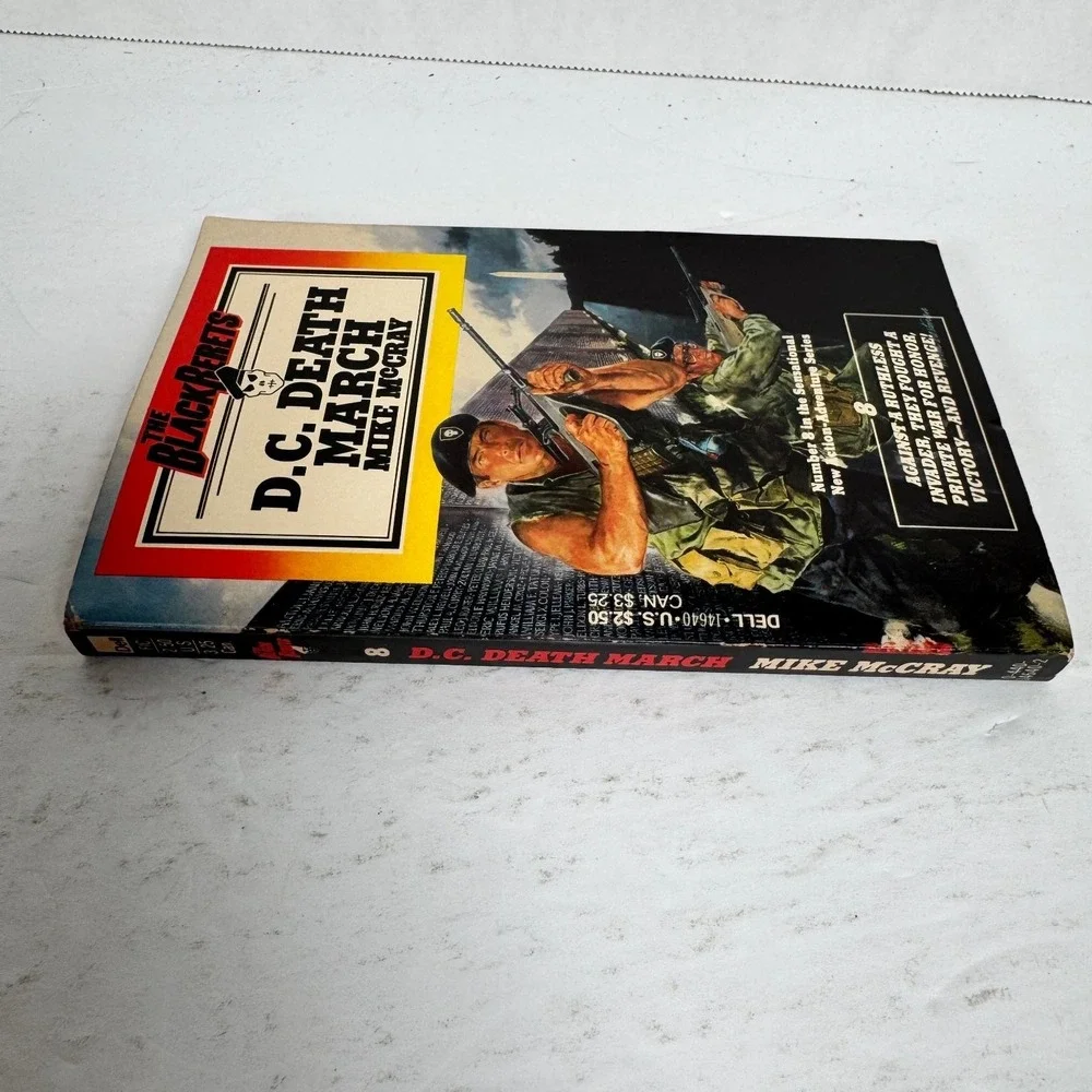 D.C. Death March Mike‎ McCray 1986 1st Printing Black Berets #8 Action Dell